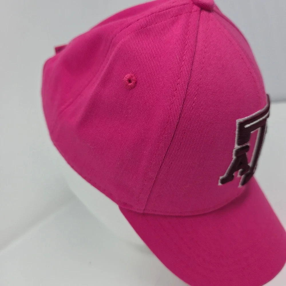 Adidas Texas A&M Aggies Hat Youth Girls Pink Cotton Adjustable Cap NCAA Logo